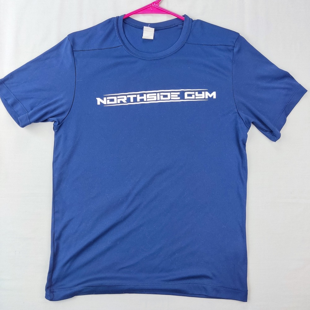 Sport-Tek T-Shirt Mens Small Blue Northside Gym Bodybuilding Performance UPF 50